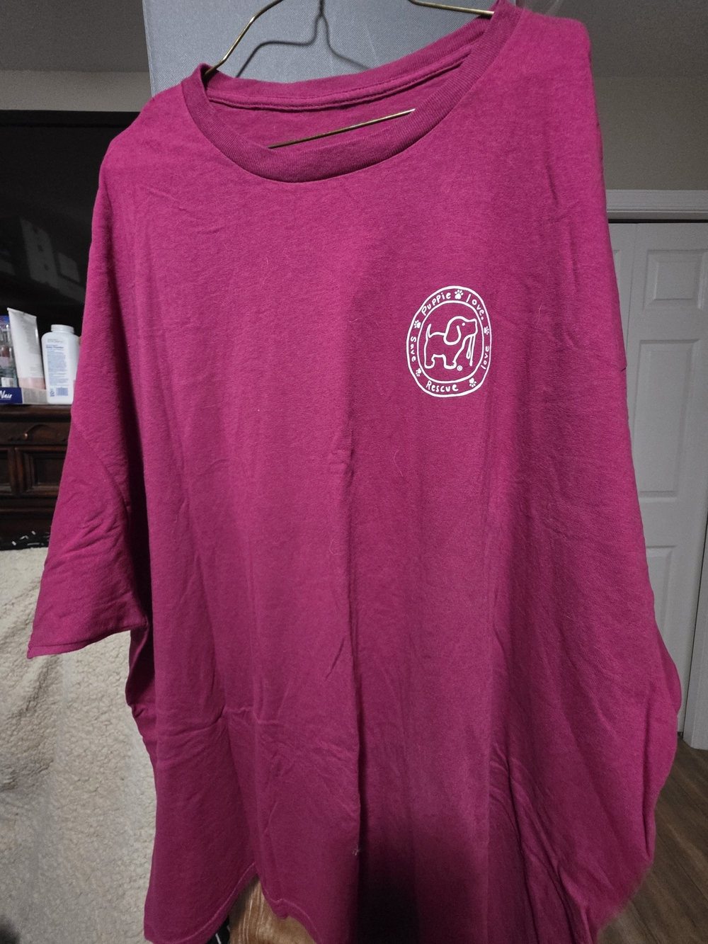 Women's Short Sleeve Tee - Berry Pink - Unbranded Rescue Logo